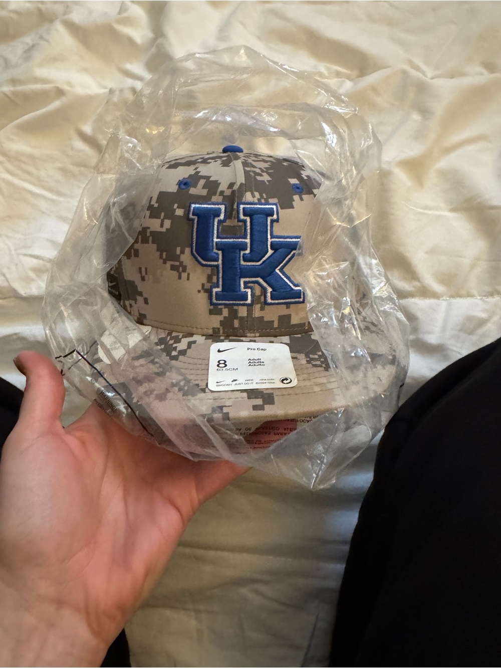 Nike Khaki Digital Camo Cap with Blue UK Logo
